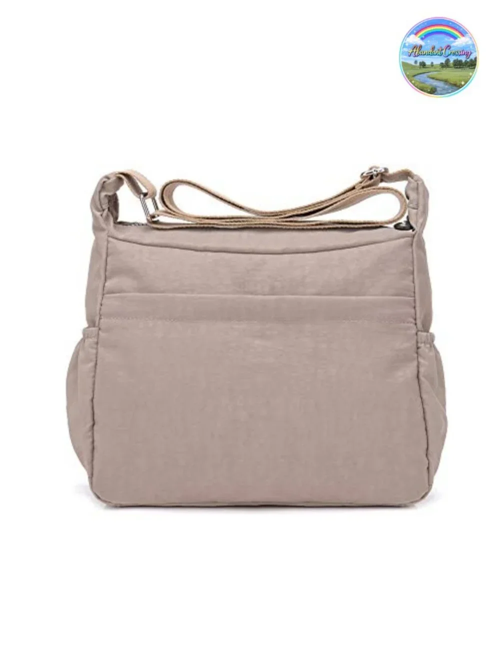 Nylon Crossbody Bag Waterproof Multi Pocket Shoulder Purse Lightweight Travel